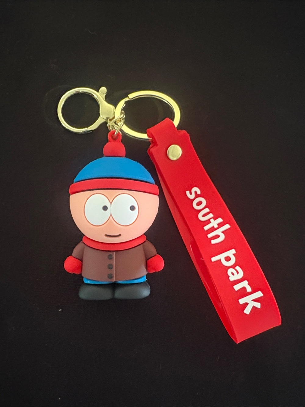 Stan South Park Keychain Bag Charm with Red Strap